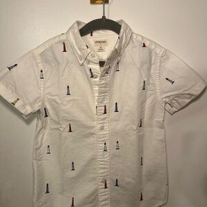 Crewcuts White Shirt with Nautical Embroidery